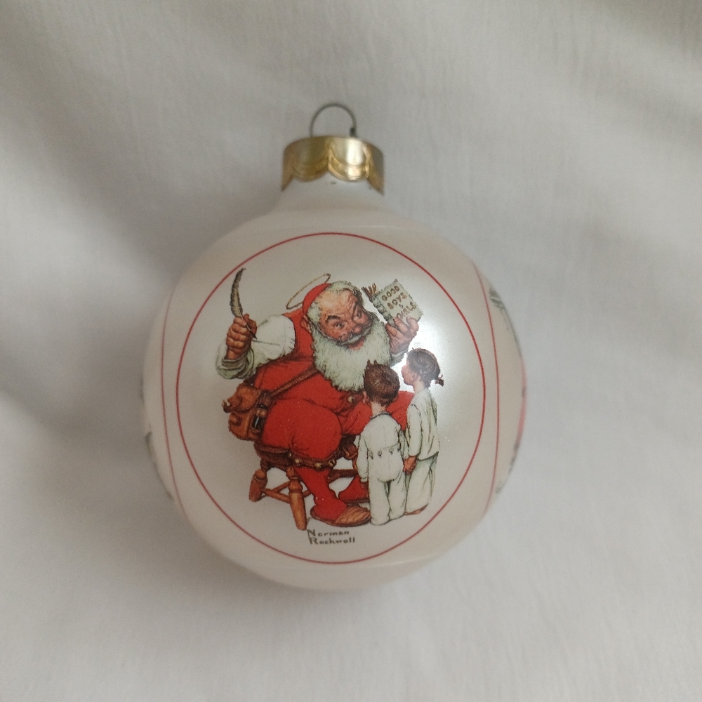 Hallmark Norman Rockwell Christmas Santa Ornament